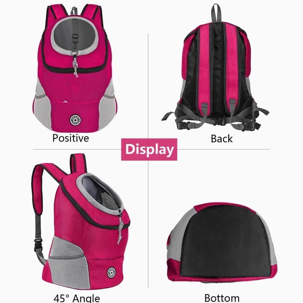 Pet Carrier Backpack,  Breathable, Medium Dogs Cats Rabbits, Outdoor, travel